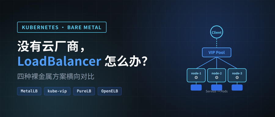 没有云厂商，Kubernetes 的 LoadBalancer 怎么办？四种裸金属方案横向对比