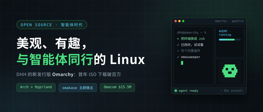 美观、有趣，与智能体同行：这个 Linux 发行版，首年下载破了百万